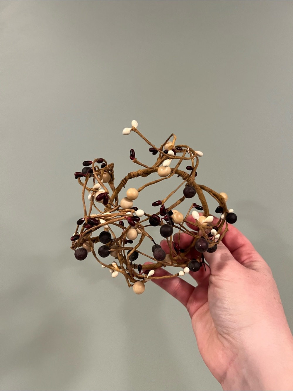 Primitive wire wrap for candle 🕯️